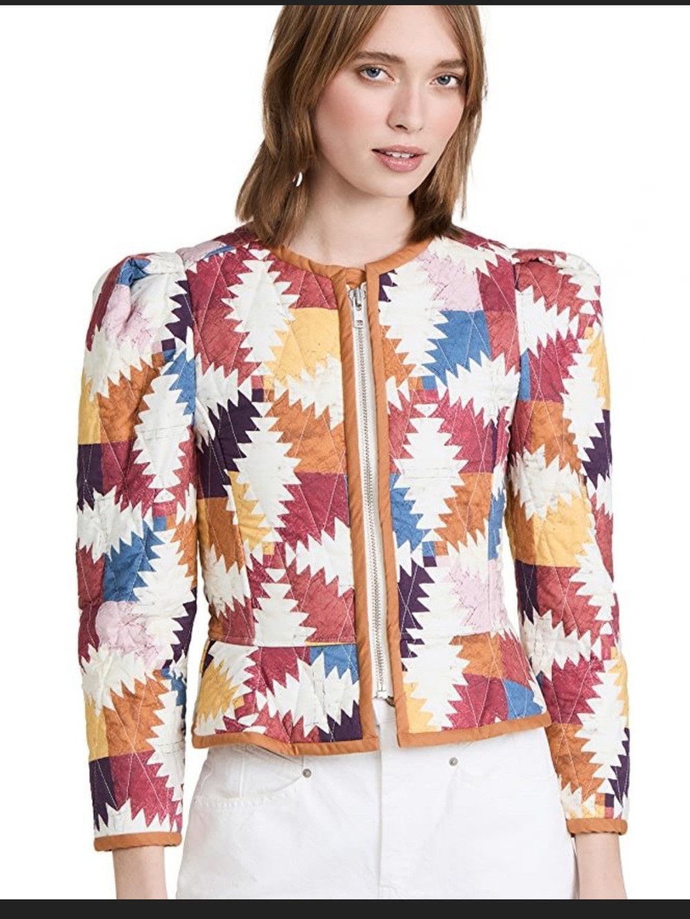Isabel Marant Étoile Hafileal Quilted Patchwork Jacket In Multi EU 34